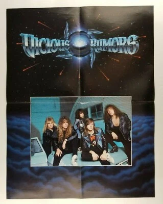 Vintage 1990 Vicious Rumors Power Metal Rock Music Band Original 17X22 Poster - Image 1 of 3