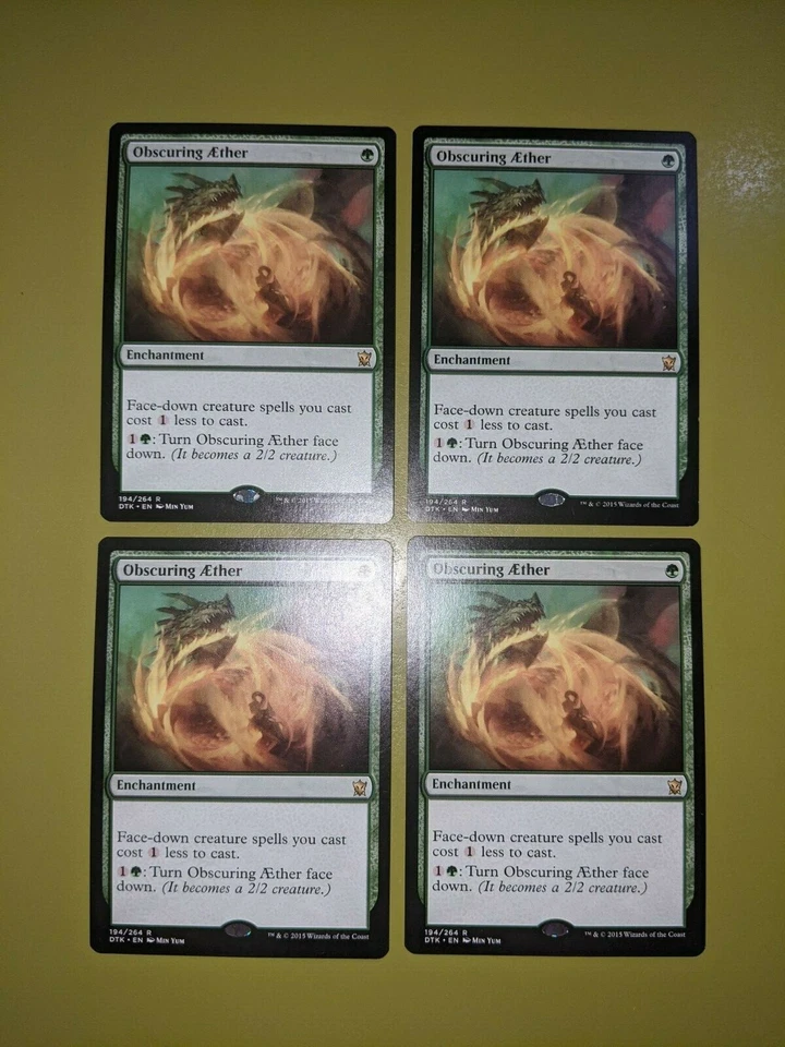 Obscuring Aether x4 Dragons of Tarkir 4x Playset Magic the Gathering MTG - Image 1 of 1