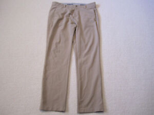 Adidas Pants Adult 34 Brown Casual Golf Golfer Chino Stretch Outdoor 34x32 Mens
