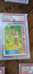 1974-75 TOPPS SIGNED ROOKIE CARD DWIGHT BO LAMAR CONQUISTADORS ABA PSA DNA # 177 - Picture 1 of 1