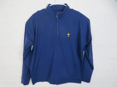 Suéter de golf Holderness & Bourne para hombre XL azul cuarto cremallera Ryder Cup Foto 1 de 4