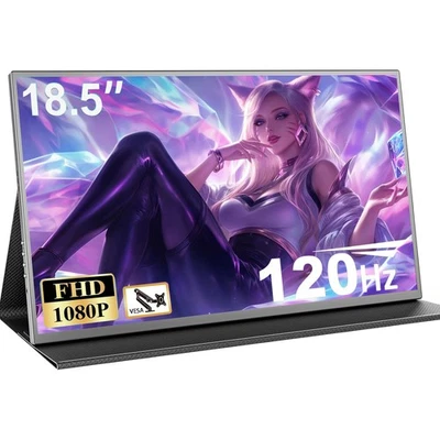 UPERFECT 18.5" 120Hz Portable Gaming Monitor 1080P FHD External Display For PS 5 - Image 1 of 4