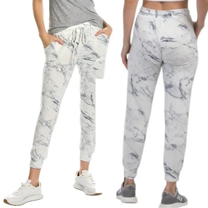 Michael Stars Jenny Jogger Chalk Combo Womens XL Lounge Comfy Cozy Marbled NEW - Picture 1 of 13