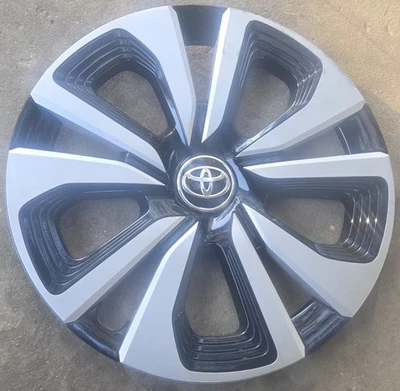(1) Cubierta de rueda tapacubos OEM 2017-2019 Toyota Prius Prime 15" #0A p/n 42602-47240 Foto 1 de 4