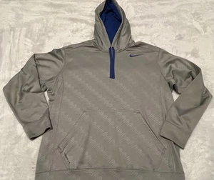 Sudadera con Capucha Nike Therma-Fit Para Hombre Grande Gris Pullover Entrenamiento Manga Larga - Imagen 1 de 8