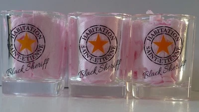 6 VERRES RHUM RUM BLACK SHERIFF HSE HABITATION SAINT-ETIENNE - Photo 1/2