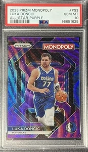 Luka Doncic 2023 Prizm Monopoly All Star Purple Wave PSA 10 - Bild 1 von 2