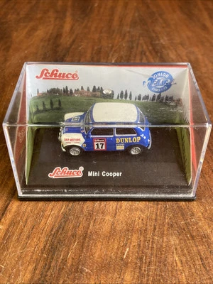 Schuco 1:87 Diecast Model Mini Cooper Dunlop HO Gauge - Image 1 of 4