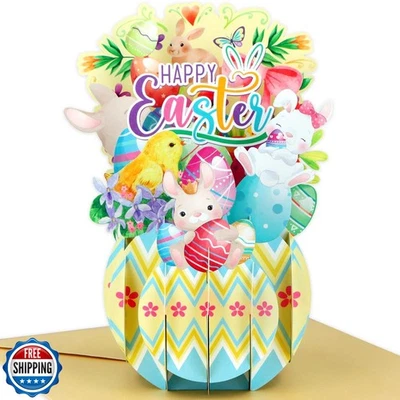 FaCraft Easter Pop Up Cards - Pop Up Easter Greeting Cards for Kids Adults wi - Image 1 of 4
