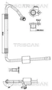 TRISCAN Klimaanlage Hochdruck Niederdruckleitung Für CITROEN 10-18 6477.FV - Picture 1 of 1