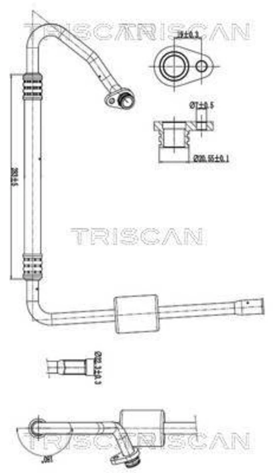 TRISCAN Klimaanlage Hochdruck Niederdruckleitung Für CITROEN 10-18 6477.FV - Image 1 of 1
