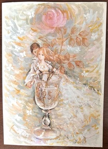 Vtg Gordon Fraser Silver Wedding Anniversary Saint-Marc Art Signed Lg Unused UK - Picture 1 of 4