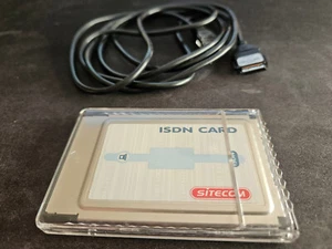 Sitecom ISDN TA PC Card PCMCIA 128K mit Kabel und transparentem Case - Bild 1 von 4