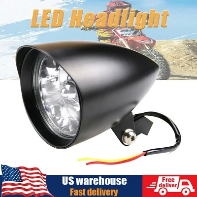 6" LED Bullet Headlight Lamp For Harley Davidson Bobber Chopper -/ Yamaha US - Image 1 of 4
