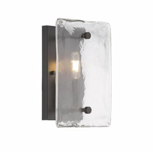 Glenwood 1-Light Bronze Flush Wall Mount Beachcrest Home Eberton $177 Dimmable - Picture 1 of 7