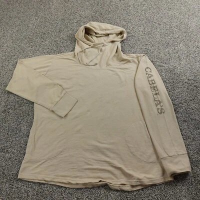 Cabelas Sudadera con Capucha Mujer L Beige Pullover Caza Sudadera Suéter Exterior Informal Foto 1 de 4