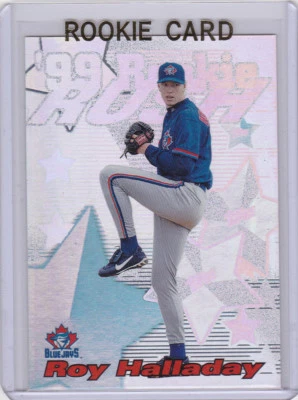 Tarjeta de novato Roy Halladay 1999 Topps Rookie Rush Toronto Blue Jays MLB RC Foto 1 de 2