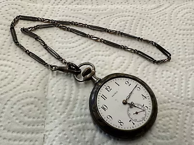 Schöne Alte Taschenuhr Erika Uhr Sammler Voll Funktionsfähig • 6.50€