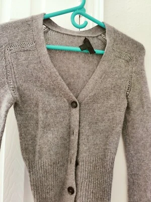 (diseñador) Burberry Prosum - Cárdigan gris cachemir - talla XS Foto 1 de 4