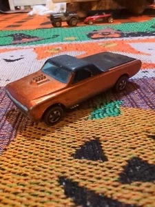 1967 Hot Wheels Custom Fleetside Redline Mattel Orange - Picture 1 of 7