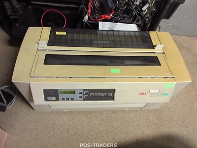 OKI 4410 Matrix 9 Pin Nadel Impact Drucker A3 Printer SERIAL PARALLEL  YELLOW - Bild 1 von 4