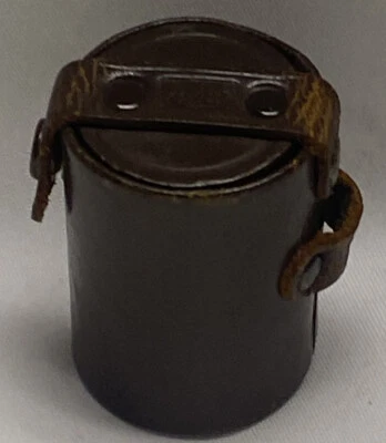 Estuche de lentes de cuero marrón Kenko vintage hecho en Japón Foto 1 de 4