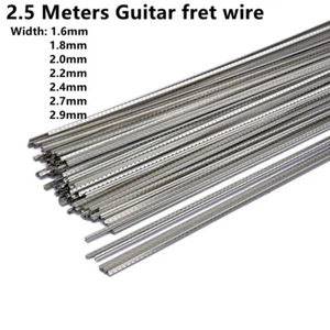 2.5 M 2.4m Tasti for Electric-Guitar Rame Fret Filo Tastiera 1.6MM-2.9MM - Picture 1 of 58