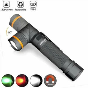 Nicron 1200LM Magnetic Twist 90° Typ-C Wiederaufladbare Taschenlampe - Bild 1 von 12