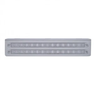 12 3/4" Stainless Light Bracket Two 14 LED 12" Light Bars - Red LED/Clear Lens - Bild 1 von 4