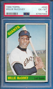 1966 Topps Willie McCovey Card High #550 San Francisco Giants EX-MT PSA 6