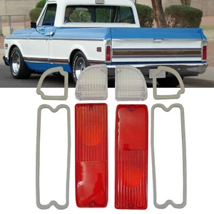 Rear Tail Brake Reverse Light Lens Gaskets For 1968-1972 Chevy GMC Pickup Truck - Foto 1 di 12