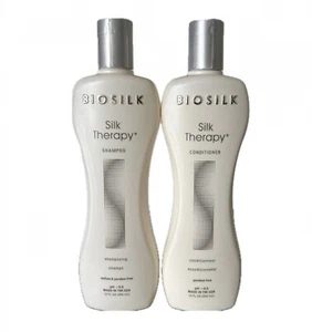 BioSilk Silk Therapy Conditioner 12oz and BioSilk Silk Therapy Shampoo 12oz DUO - Picture 1 of 3