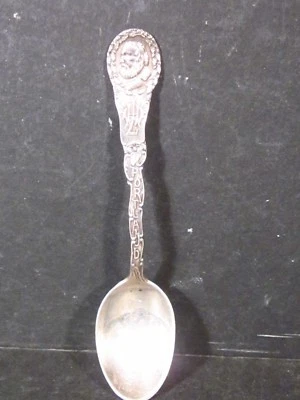 Cuchara de recuerdo Sterling Vintage Durgin PORTLAND LONGFELLOW HOUSE 4 1/4" sin mono Foto 1 de 4