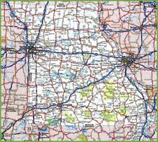 MISSOURI STATE ROAD MAP GLOSSY POSTER PICTURE PHOTO PRINT city highway 3368