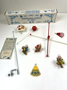 Vtg IRMI Baby Crib Mobile Ten Little Indians Musical Wind-Up Lullaby Works - Picture 1 of 5