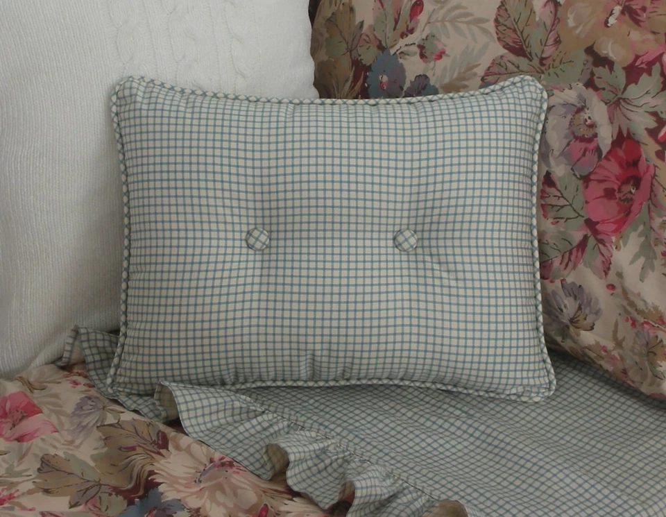 НОВАЯ заказная подушка Ralph Lauren Coastal Garden Check Accent на 2 пуговицах - Изображение 1 из 1