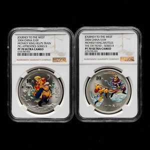 2004 China 10 Yuan Journey to the West 1 oz Proof Silver Coin NGC PF70 - Picture 1 of 3
