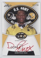 2014 Leaf US Army All-American Bowl Tour Red Ink /10 Demetrius Knox #TA-DK2 Auto