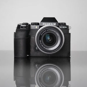 Funda protectora de cuero genuino con media cámara para FUJIFILM X-S10 XS10 - Imagen 1 de 41