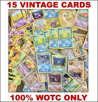 1st Edition - Old Pokemon Cards - 100% Vintage Pack - ONLY WOTC - 1999 2000 - Image 1 of 4