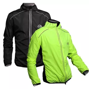 Men Women Cycling Jacket Road MTB Bike Windproof Quick Dry Rain Coat Windbreaker - Picture 1 of 18