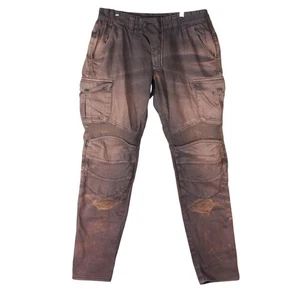 Ugly Bros Motorpool Motorcycle Cargo Jeans Mens 34 Fit 32x35 Purple Stretch EUC - Picture 1 of 20