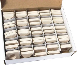 Hongso CRCB48 Ceramic Briquettes Grill Bricks 2&quot; x (48 pcs)  - Picture 1 of 8