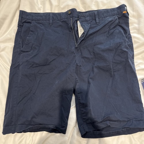 W40 TIMBERLAND pantaloncino chino uomo blu navy gamba dritta