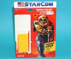 STARCOM UNCUT CARDBACK FILE CARD GENERAL VON DAR US 1980s COLECO - Imagen 1 de 2