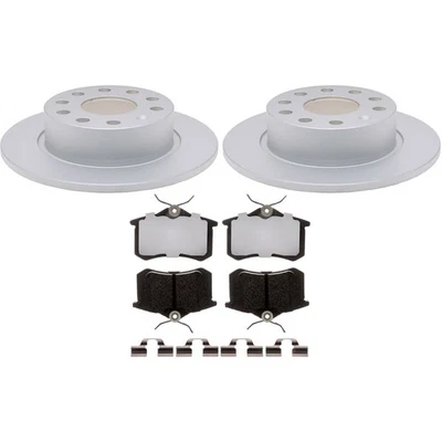 KIT-210513-997 Raybestos Juego de 2 Ruedas Disco de Freno y Kits de Pastillas Traseras para VW Sedán Foto 1 de 4