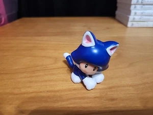2022 JAKKS Pacific World of Nintendo 2.5 Super Mario Action Figure Cat Toad Blue - Picture 1 of 4