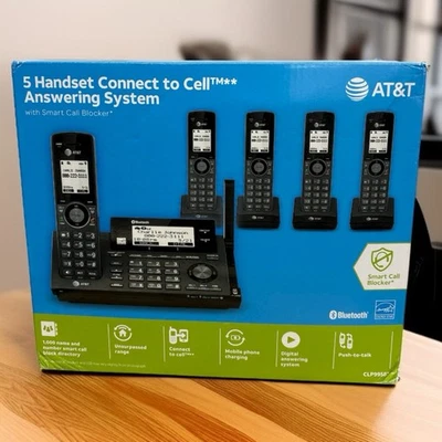 AT&T 5-Handset Connect to Cell Phone Answering System W/ Call Blocker CLP99587 - Image 1 of 4