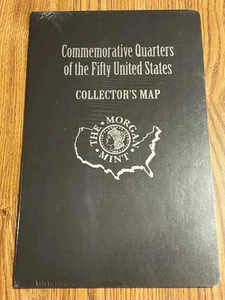 Morgan Mint Commemorative Quarters Of The Fifty United States Collectors Map - Picture 1 of 10