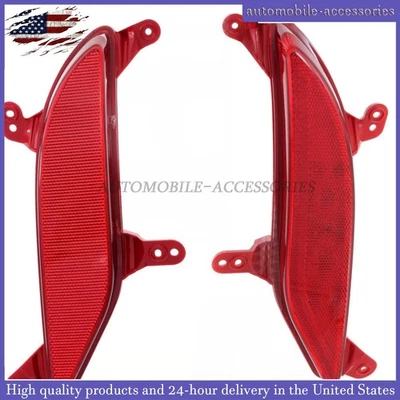 LH RH Red Rear Bumper Reflectors Fits 2013-2016 Hyundai Santa Fe Sport 2PCS Set Foto 1 de 4